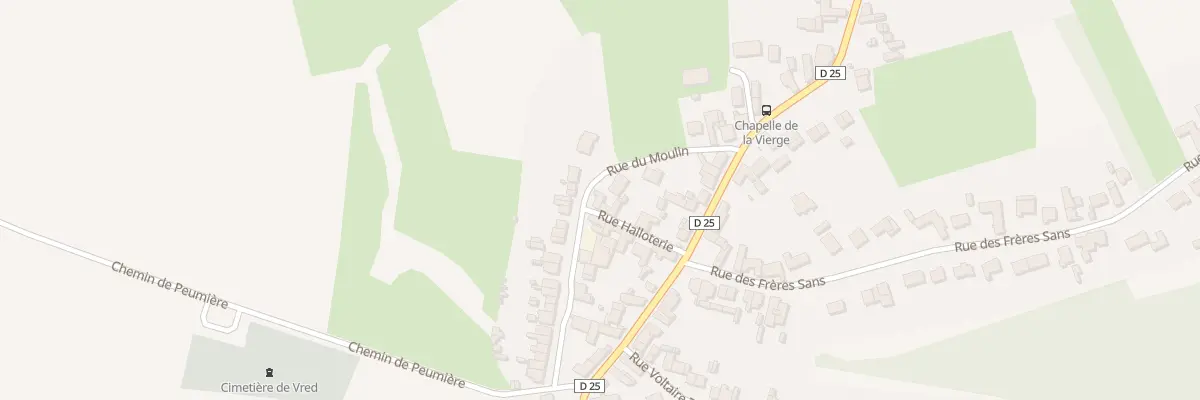 Plan du 160 Rue du Moulin à Vred