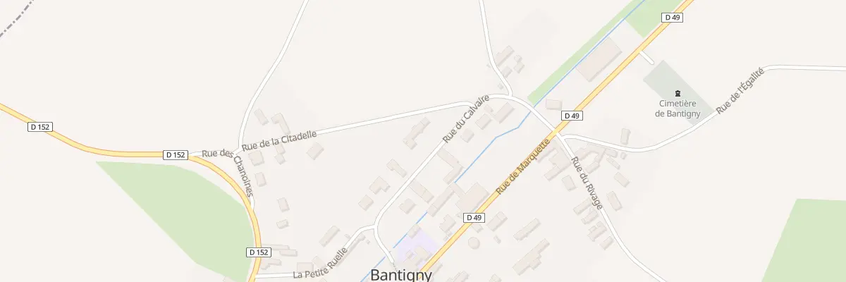 Plan du 171 Rue du Calvaire à Bantigny