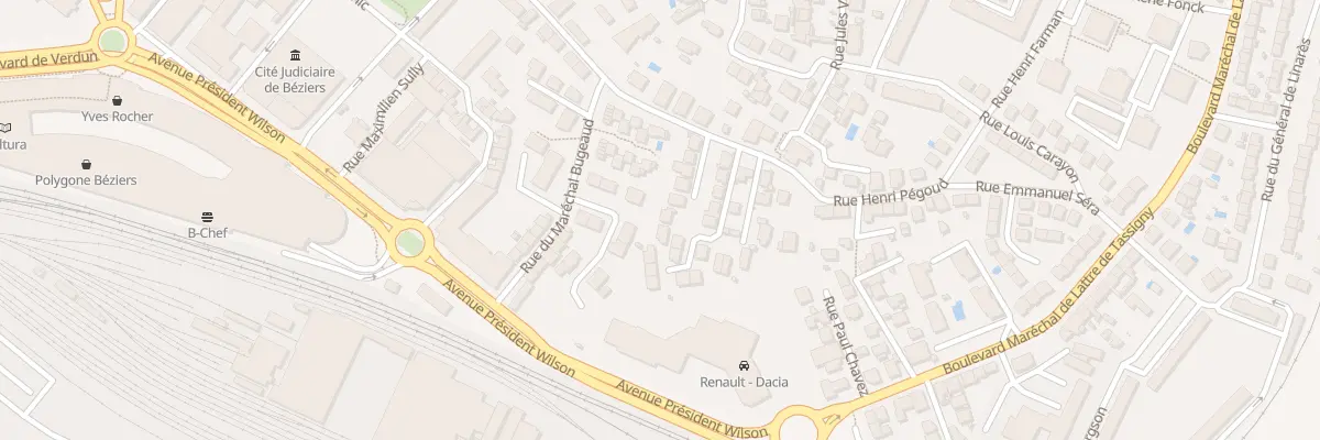 Plan du 4 Rue Charles Nungesser à Béziers