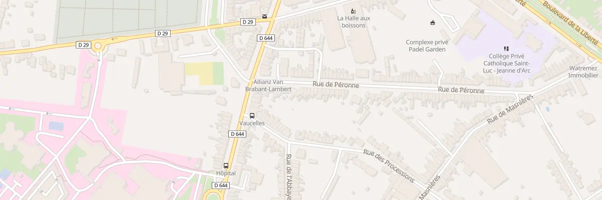 Plan du 99 Rue de Péronne à Cambrai