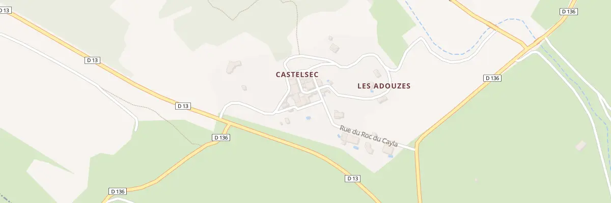 Plan du 5033 Castelsec à Roquessels