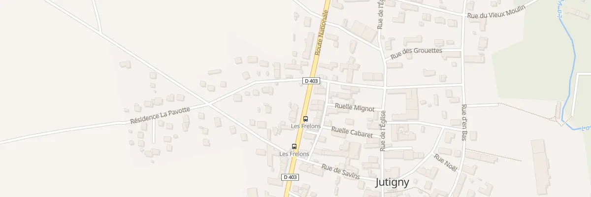 Plan du 26 Rte Nationale à Jutigny