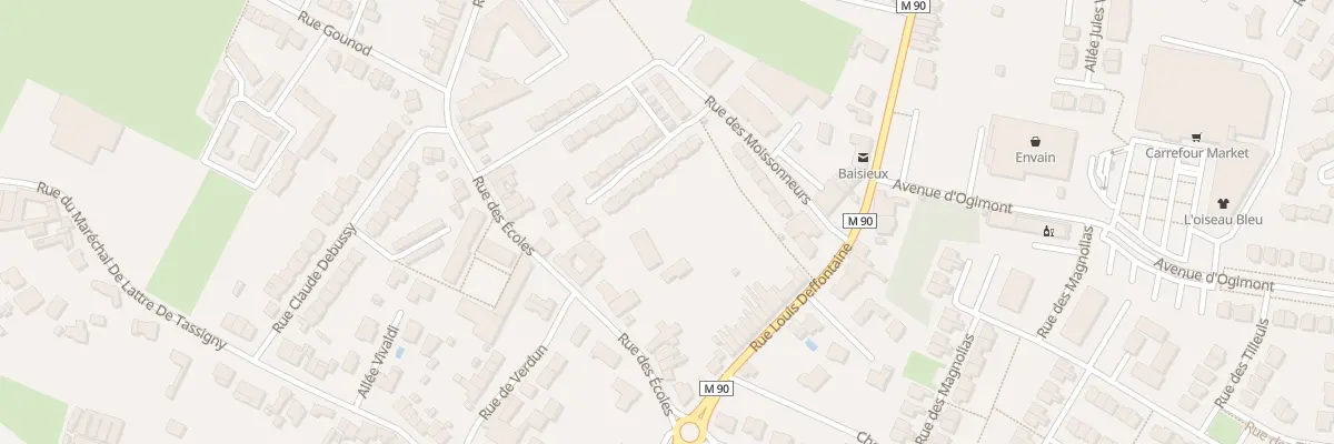 Plan du 57 Rue des Écoles à Baisieux