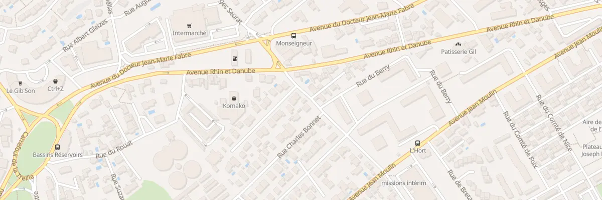 Plan du 1 Rue René Caillié à Béziers
