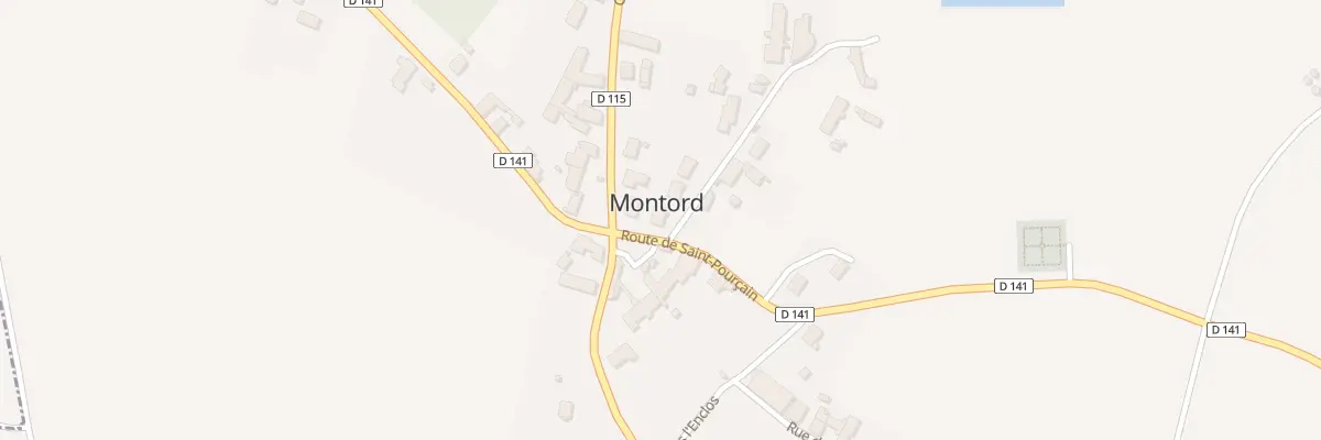 Plan du 1 Rue du Cul de Sac à Montord