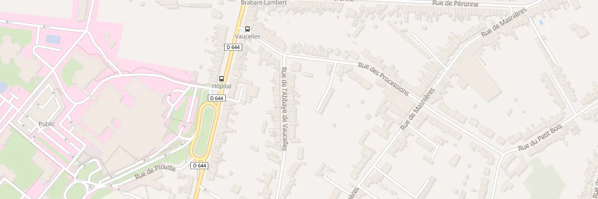 Plan du 33 Rue Abbaye de Vaucelles à Cambrai