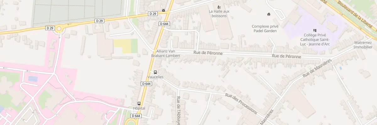 Plan du 97 Rue de Péronne à Cambrai