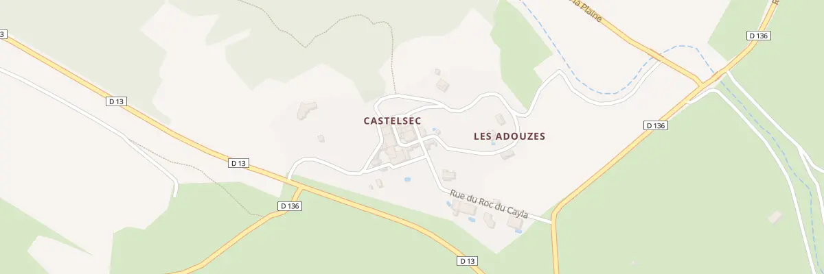 Plan du 5031 Castelsec à Roquessels