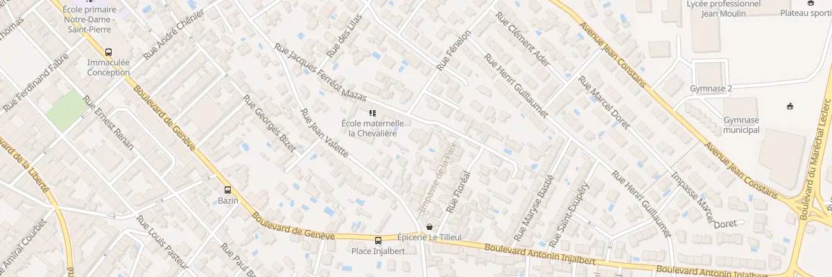 Plan du 14 Rue Jacques Fereol Mazas à Béziers