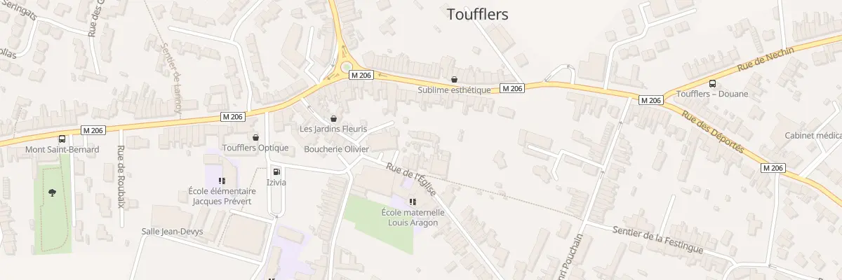 Plan du 25 Rue de l’Église à Toufflers
