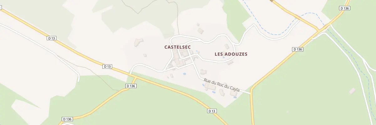 Plan du 5023 Castelsec à Roquessels