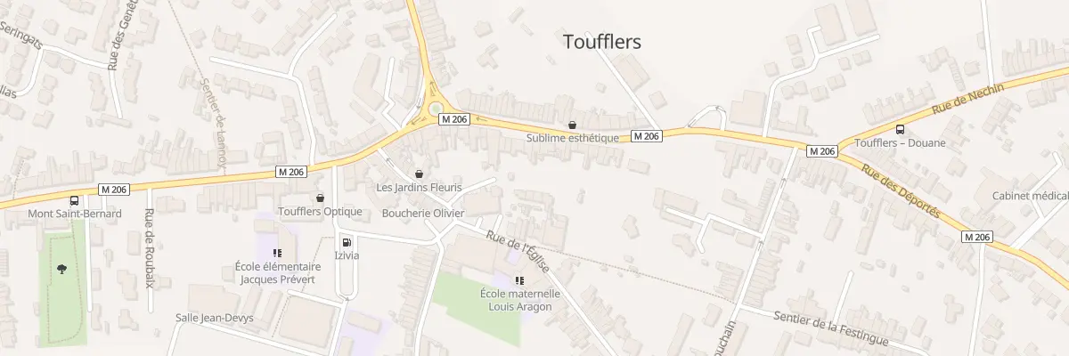 Plan du 14 Rue des Déportés à Toufflers