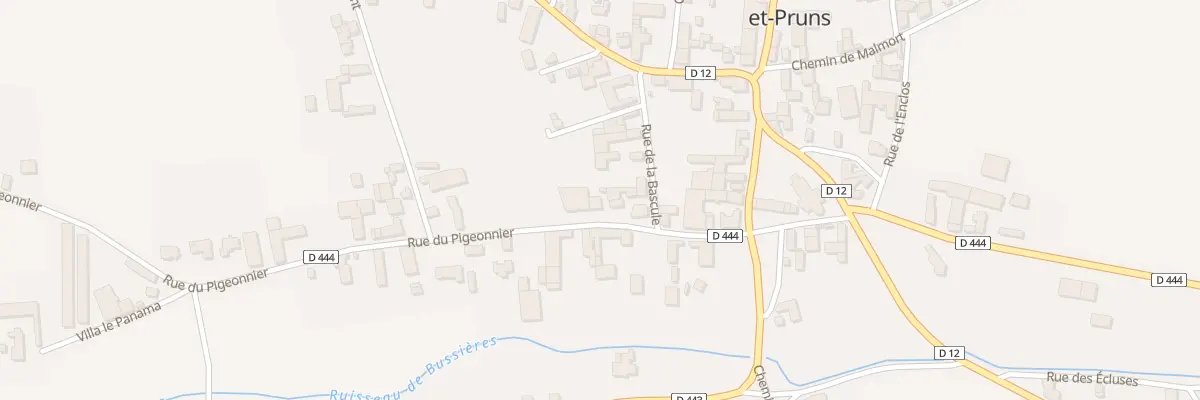 Plan du 6 Rue du Pigeonnier à Bussières-et-Pruns