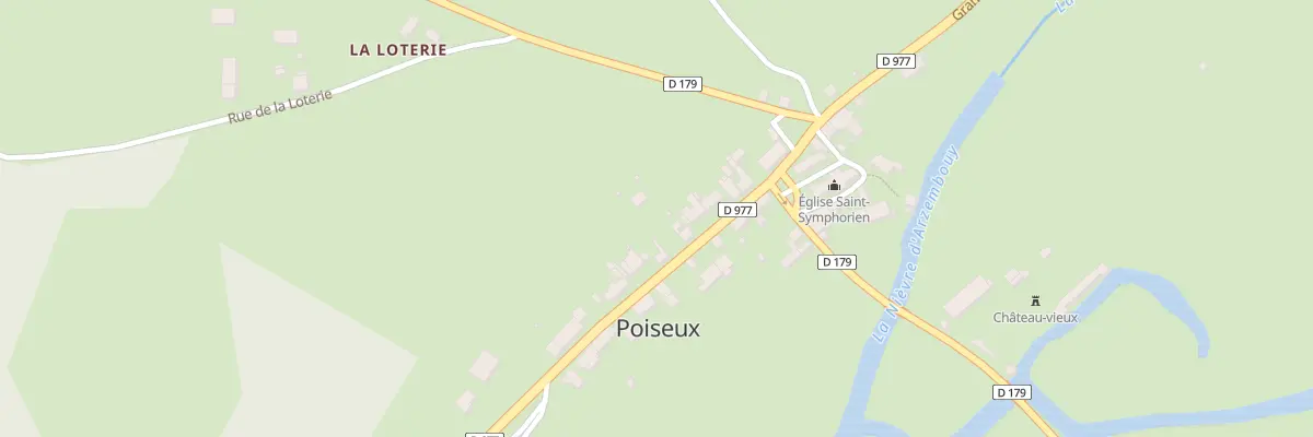 Plan du 134 Le Bourg à Poiseux