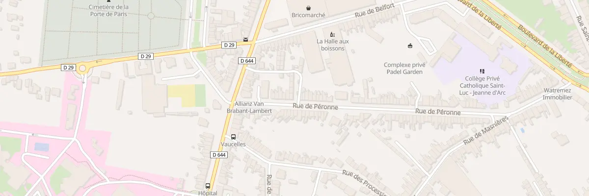 Plan du 96A Rue de Péronne à Cambrai