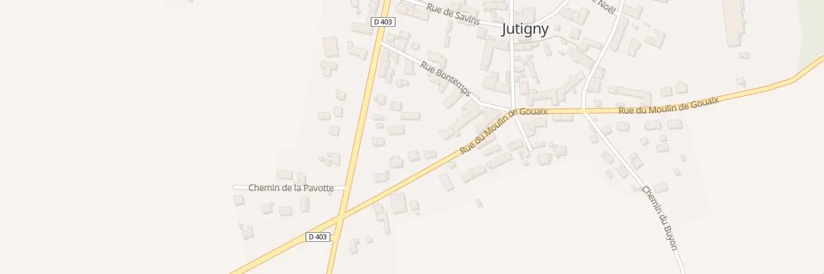 Plan du 17 Rue du Moulin de Gouaix à Jutigny