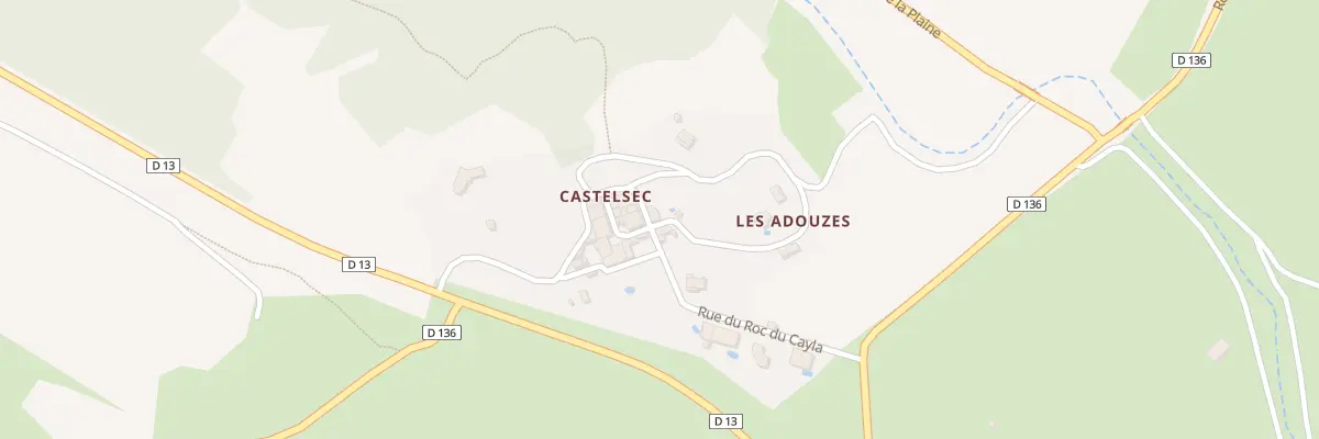 Plan du 8 Che de l’Estabel à Roquessels