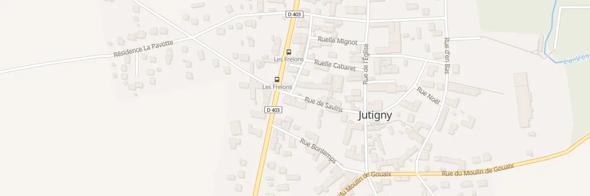 Plan du 8 Rue de Savins à Jutigny