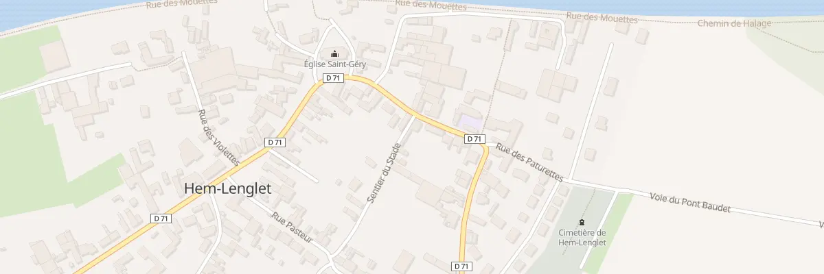 Plan du 10 Rue du Gen de Gaulle à Hem-Lenglet