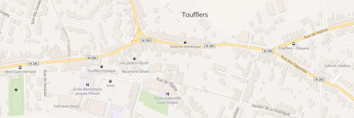 Plan du 16 Rue des Déportés à Toufflers