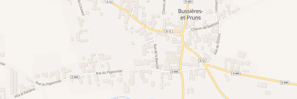 Plan du 6 Rue de la Bascule à Bussières-et-Pruns