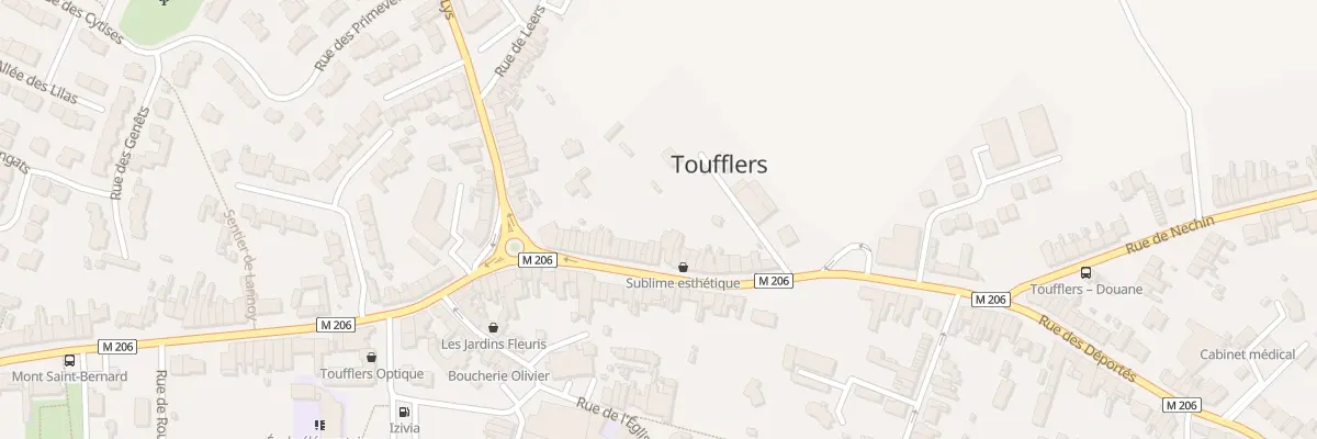Plan du 25 Rue des Déportés à Toufflers