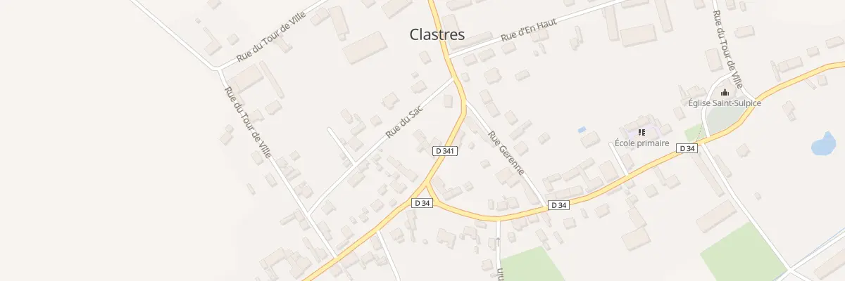 Plan du 7 Rue du Sac à Clastres