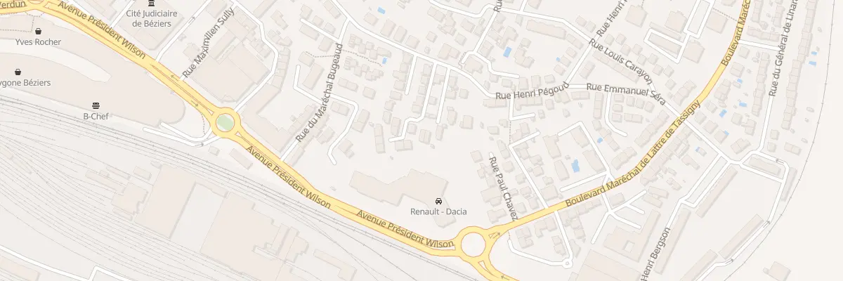 Plan du 5 Rue Charles Nungesser à Béziers