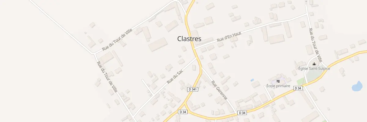 Plan du 8 Rue du Sac à Clastres