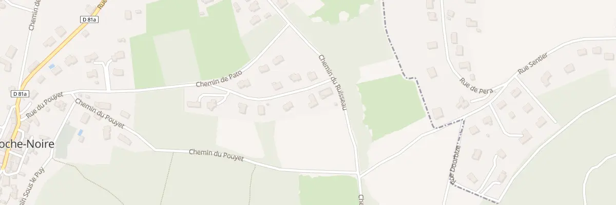 Plan du 20 Rue Coteau d’Araules à La Roche-Noire