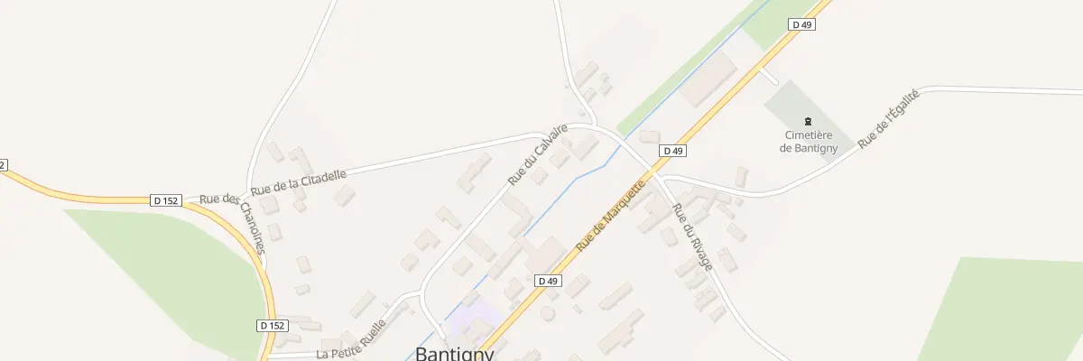 Plan du 258 Rue du Calvaire à Bantigny