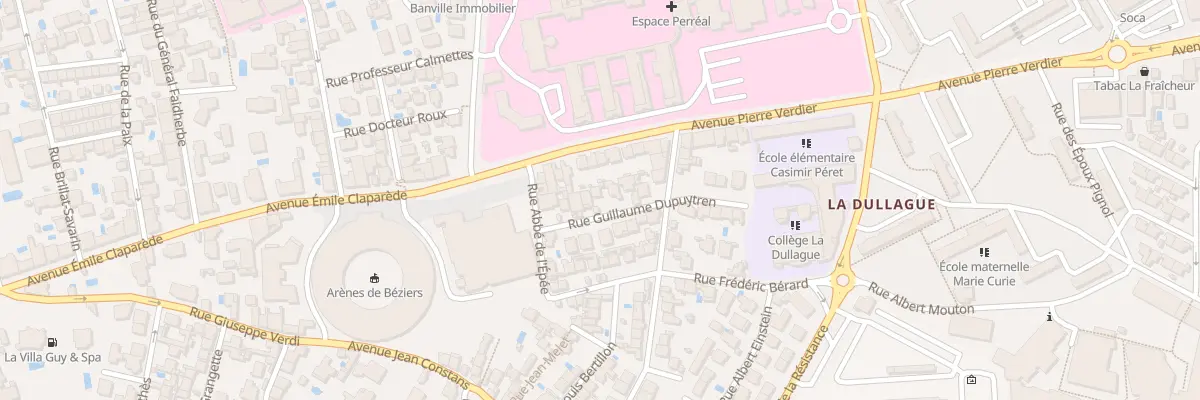 Plan du 7 Rue Dupuytren à Béziers