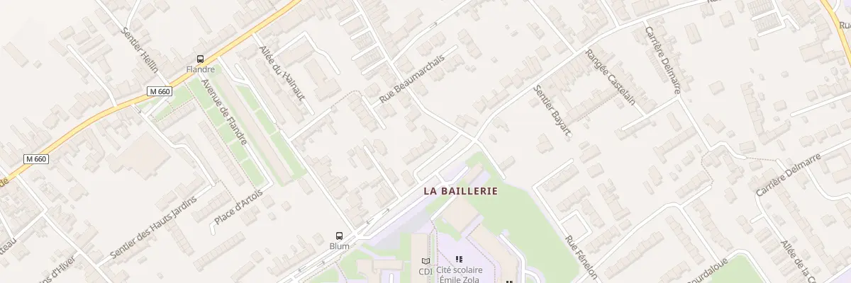 Plan du 117 Rue de la Baillerie à Wattrelos