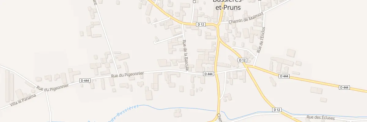 Plan du 10 Rue de la Bascule à Bussières-et-Pruns
