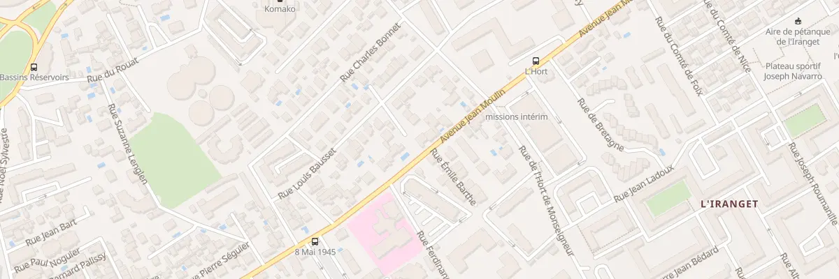 Plan du 169 Av Jean Moulin à Béziers