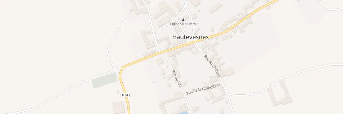 Plan du 1 Rue du Vez à Hautevesnes