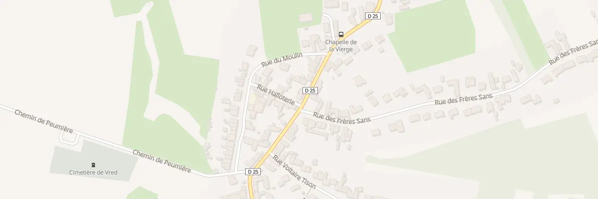 Plan du 7 Rue du Calvaire à Vred