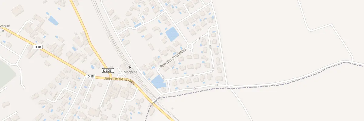 Plan du 21 Rue des Pradelles à Magalas