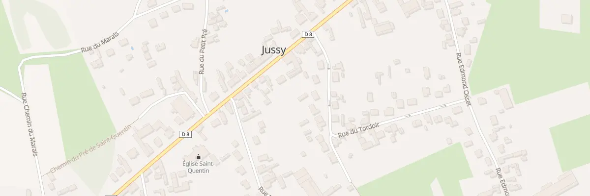 Plan du 1 Rue du Tordoir à Jussy