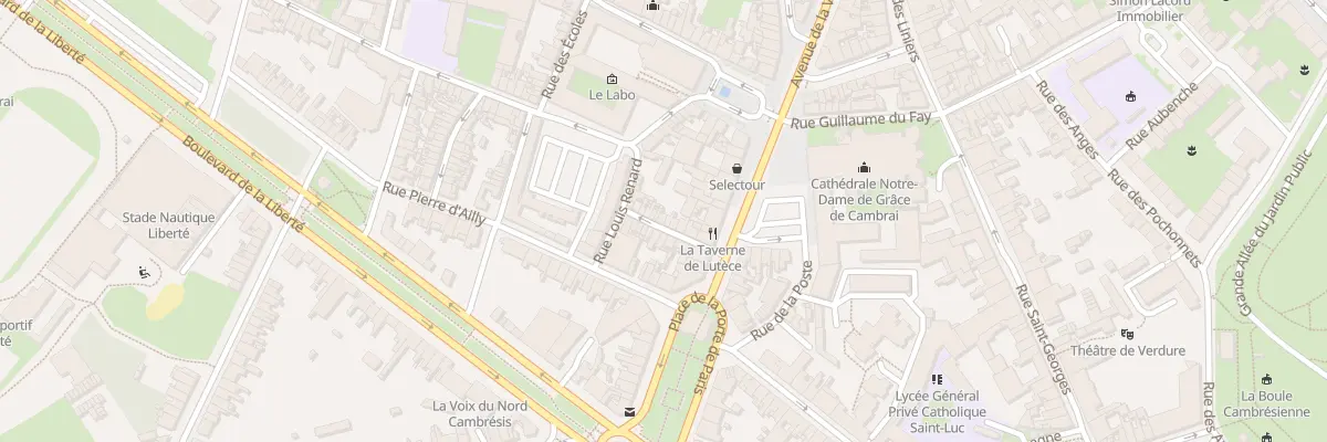 Plan du 13 Rue Eugène Bouly à Cambrai