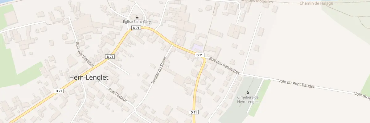 Plan du 16 Rue du Gen de Gaulle à Hem-Lenglet