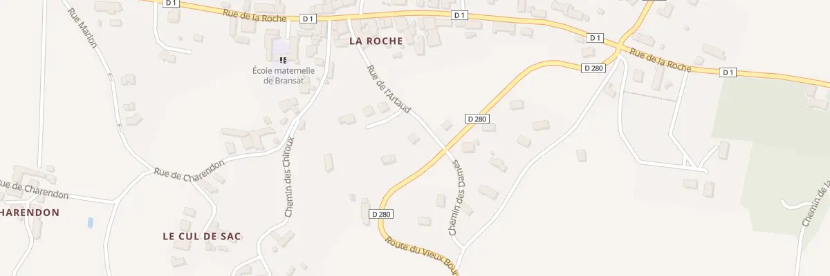Plan du 16 Rte du Vieux Bourg à Bransat