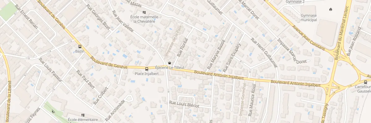 Plan du 5 Bd Antonin Injalbert à Béziers