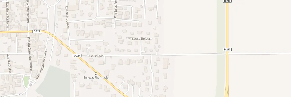 Plan du 19 Rue Bel-air à Ennezat
