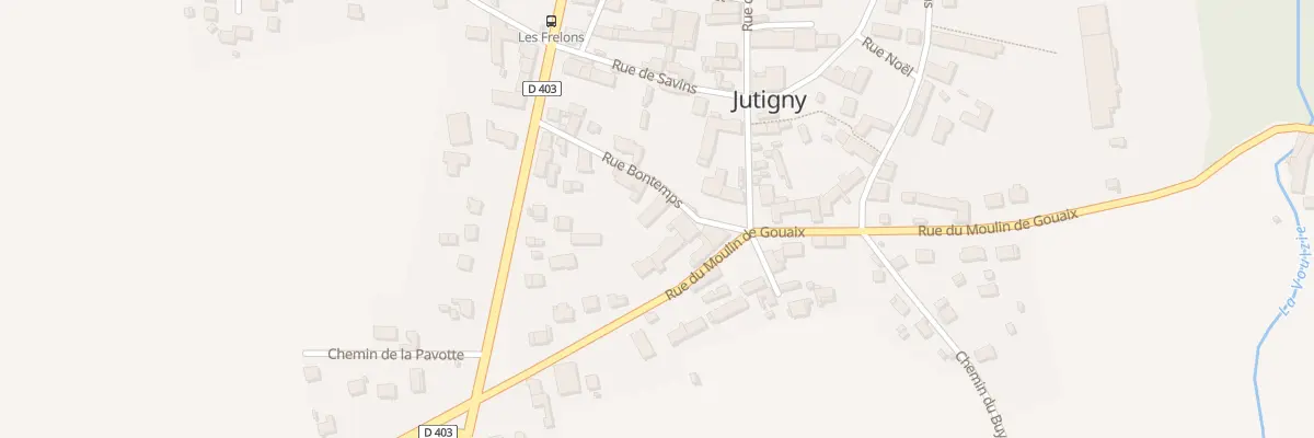 Plan du 2 Rue Bontemps à Jutigny