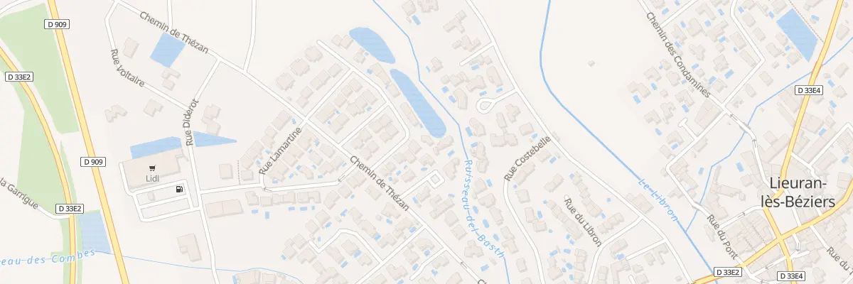 Plan du 12 Rue Molière à Lieuran-lès-Béziers