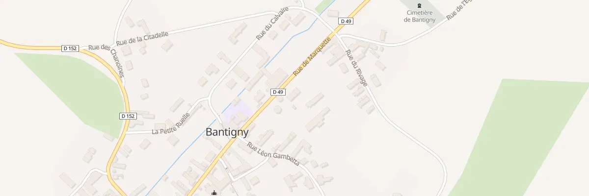 Plan du 110 Rue de Marquette à Bantigny