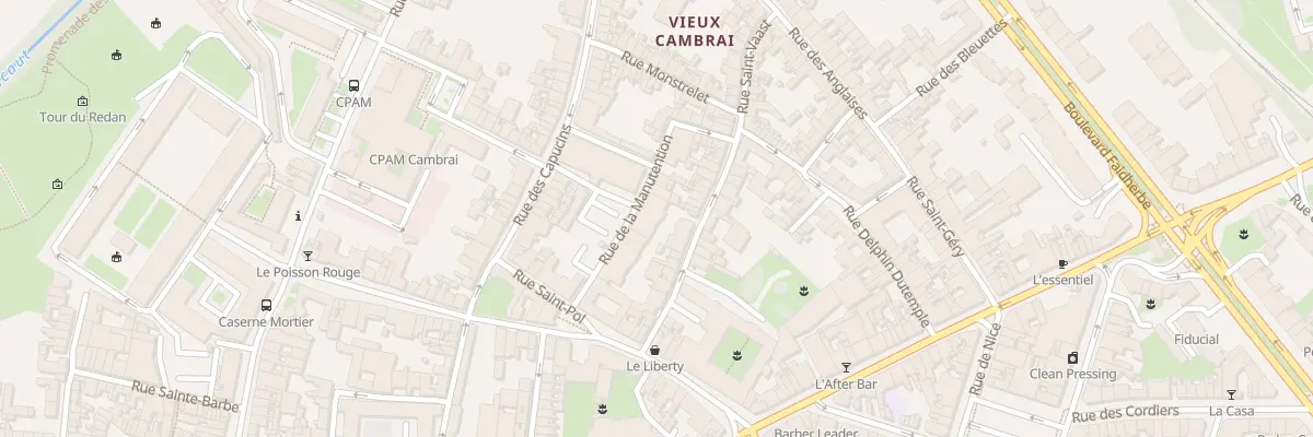 Plan du 2D Rue de la Manutention à Cambrai
