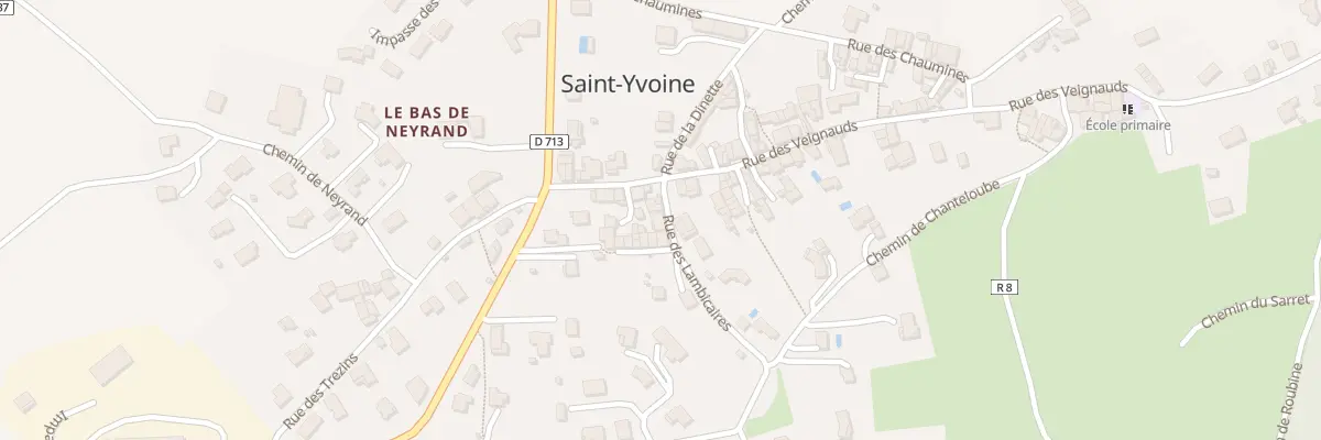 Plan du 4 Rue des Lambicaires à Saint-Yvoine