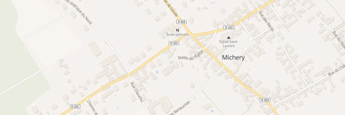 Plan du 1 Rle de l’Eglise à Michery